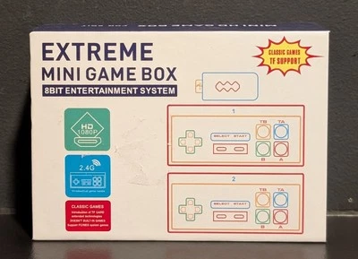 GAMEBOX Extreme Mini Game Box EMX-041 HD 8 BIT Entertainment System - Plug & Play- NEW