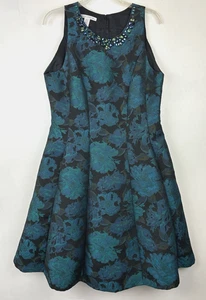Tapestry Dress Jacquard 14 Sleeveless Bead Embellished Pockets Whimsygoth Event - Picture 1 of 9