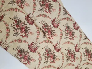 Blackbird Designs Fabric Moda Flower Cart Florals Cream Sew Quilt ONE YARD - Picture 1 of 2