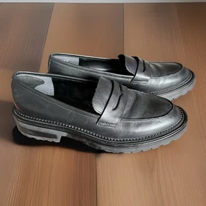 Kennith Cole Reaction Black Fatima Lug Sole Loafer Size 9.5 - Picture 1 of 5
