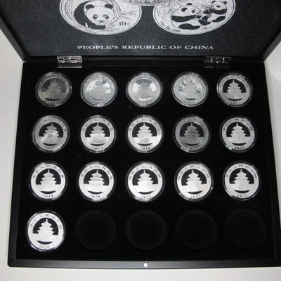 2009-2024 China 10Yuan * Panda Collection * 16 Coins In Display Box * No Reserve - Image 1 of 4