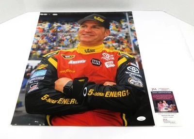 Foto firmada por Clint Bowyer 16 x 20 color NASCAR Racing JSA automática AR90662 Foto 1 de 3