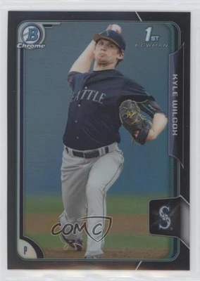 2015 Bowman Draft Chrome Asia Exclusive Black Refractor Kyle Wilcox #72 - Image 1 of 2