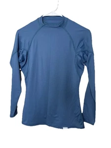 NRS M Sun T-Shirt Women’s UV Protection Long Sleeve UPF 50 Outdoor Blue Mock Nec - Picture 1 of 11