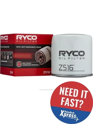 Ryco Oil Filter Z516 Fits Ford, Mazda, Chrysler, Dodge, Fiat, Great Wall - image 1 of 4