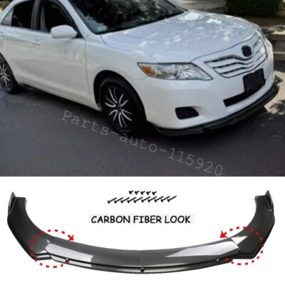 For Toyota Solara SE SLE Carbon Fiber Style Front Bumper Lip Splitter Spoiler Foto 1 de 4