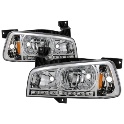 Spyder Auto Dodge Charger 06-10 1PC LED Crystal Headlights Chrome 5017628 - Изображение 1 из 4