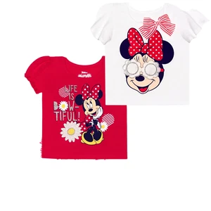 NEW Girls Disney Junior MINNIE MOUSE 2 Piece Shirt Set 5 - Picture 1 of 1