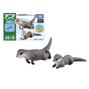 Takara Tomy Ania Animal  AS-15 Eurasian Otter (Floatable Ver.) Action Figure New - Picture 1 of 6