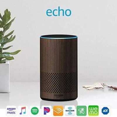 NEW Amazon Echo Alexa Premium Smart Speaker - WALNUT WOOD Limited Edition - RARE - Image 1 of 4