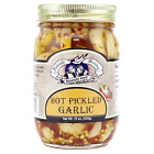 All-Natural Hot Pickled Garlic 15 Ounces (2 Jars)