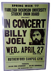 Billy Joel Promo Poster Print 11” x 17”  April 27th Fairleigh Dickinson