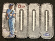 DW78 2000 Fleer Tradition George Brett Kansas City Royals 3000 Club Die Cut