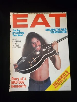 Ted Nugent Satirical MAGAZINE  PAGE ONLY.  Sept. 1977. TORN FROM A MAGAZINE - Image 1 of 2