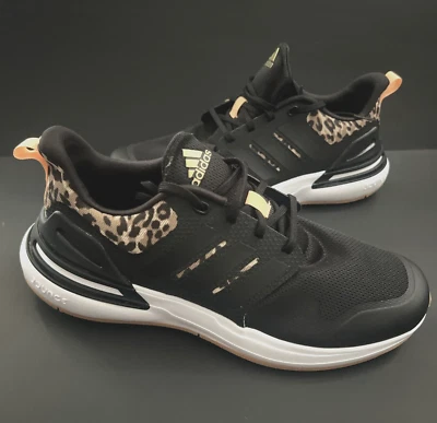 Womens Size 7  Size 8 ADIDAS BLACK Sneakers FZ6346 RAPIDASPORT K Running EUR 40 - Image 1 of 4