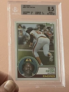 1983 Topps Tony Gwynn San Diego Padres #482 Rookie RC BGS 8.5 - Bild 1 von 6