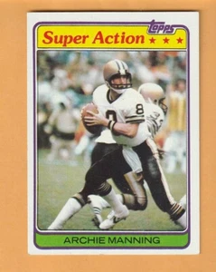 Archie Manning New Orleans Saints 1981 Topps #379 Ole Miss Rebels Mississippi 8W - Bild 1 von 2