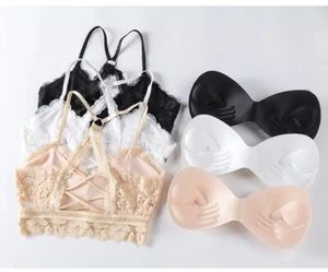 Sexy Woman Lingerie Upper Part .Combined With Pleasant Lace With Removable Pad - Picture 1 of 25