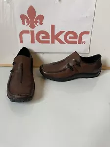 Rieker Brown Leather Shoes Size UK 3 EU 36 . - Picture 1 of 9