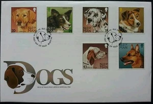 Isle Of Man Dogs 1996 Children Pets Animal Fauna (stamp FDC) - Picture 1 of 5