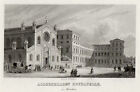 Munich Allerheiligenkirche Original Grabado de Acero Mey & Widmayer 1850