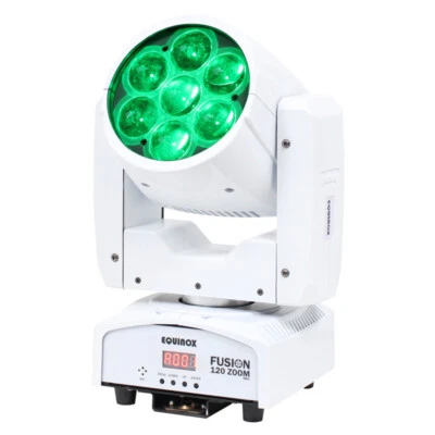 Equinox Fusion 120 Zoom MKII White Housing Moving Head DJ Disco RGBW LED - Image 1 of 4