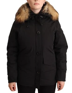 ALESSANDRO DELL'ACQUA Jacket Black Fur Shearling Long Sleeves IT40/US6/S $1000 - Picture 1 of 10