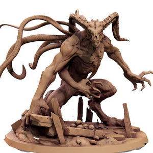 grimdark Miniature Monstrosity Draethon 100mm base wargaming rescale monster RPG - Picture 1 of 5