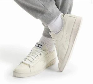 Diadora MWT Game L Low Waxed Lace Up Unisex Off-White Sneakers Women’s 9 - Picture 1 of 9
