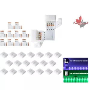 Hassle-Free Solderless Connector Kit for 4 Pin LED Strip Lights - 10-pack - Picture 1 of 9