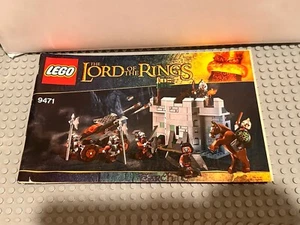 LEGO #9471 LORD OF THE RINGS INSTRUCTION MANUAL INSERT - Picture 1 of 2