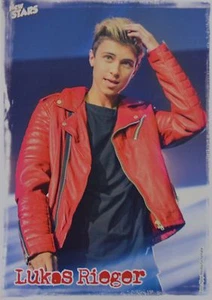 LUKAS RIEGER - Star Card - Foto Karte Mini Poster Clippings Fan Sammlung NEU - Imagen 1 de 1