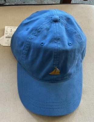 NUEVO CON ETIQUETAS J.Crew Crewcuts Niños Velero Sombrero Talla M-L Lavado Critter, Acero Azul Océano Foto 1 de 4