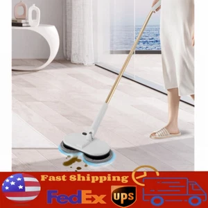 Für Bodenreinigung Dual Spinning Scrubber Kabellos Elektrisch Mopp Spin Mops NEU - Bild 1 von 20