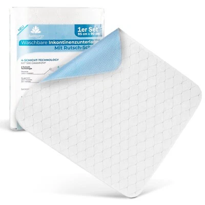 Harmony Care rutschfeste Inkontinenzunterlage waschbar - Matratzenschutz - Bild 1 von 4