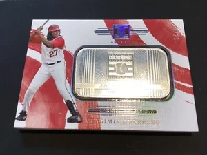 2024 PANINI IMPECCABILE HALL OF FAME UNA OZ. .999 BARRA ARGENTO VLADIMIR GUERRERO - Foto 1 di 3