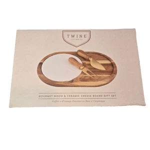 Twine Living Co. Holz & Keramik Gourmet Käsebrett Geschenkset Neu - Bild 1 von 5