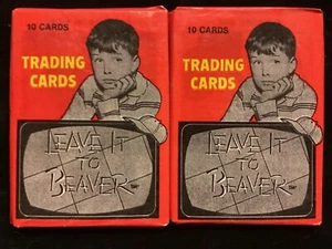(2) PACIFIC LEAVE IT TO BEAVER  1983 SEALED WAX PACKS - Picture 1 of 2