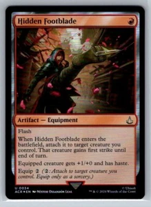 Hidden Footblade Foil #34 Assassin's Creed Magic the Gathering MTG - Picture 1 of 1