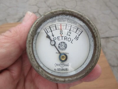 Medidor de gasolina de combustible vintage Mercedes Daimler-Benz marca de fábrica 15 70 100 HP DM Foto 1 de 4