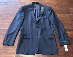 Chaqueta Blazer Traje Brooks Brothers 346 Regent Fit Gris Rayas Para Hombres 38 Lana Nueva con Etiquetas - Imagen 1 de 16