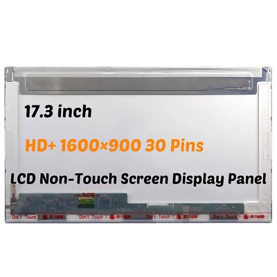 17.3" B173RTN01.1 B173RTN01.3 HD+ 1600×900 LCD Non-Touch Screen Display Panel - Image 1 of 3