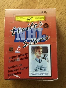 1988-89 O-Pee-Chee Hockey Mini Star Card Box leer Etoiles Stars London, Kanada - Bild 1 von 9