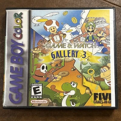 Game & Watch Gallery 3 - Game Boy Color GBC Case Only - Image 1 of 4