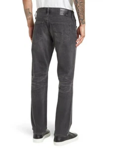 Pantalones de mezclilla AG The Graduate ajustados rectos a medida talla 30 gris oscuro nuevos con etiquetas en 06YARC - Imagen 1 de 12