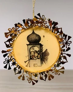 HUMMEL GOLD CHRISTMAS ORNAMENT COLLECTION "Silent Night, Holy Night” Box/Booklet - Picture 1 of 5
