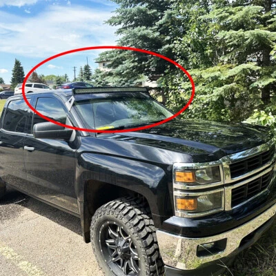 For 15-18 Silverado/Sierra 1500 2500/3500HD Roof Bracket+52" LED Light Bar +Wire - Image 1 of 4