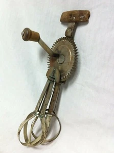 Vintage Primative LADD BEATER HANDMIXER Ei Holzgriffe USA 18. Oktober 1921 - Bild 1 von 4