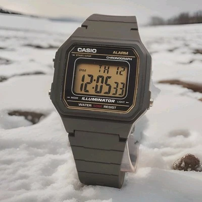 Casio Iluminador W-217H Alarma Cronógrafo WR 50M RELOJ HOMBRE BATERÍA NUEVA  Foto 1 de 4