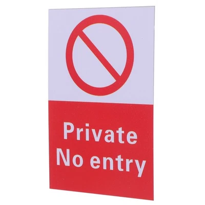  Label Sticker No Entry Safety Sign Stickers Entrance Warning Labels - Image 1 of 4